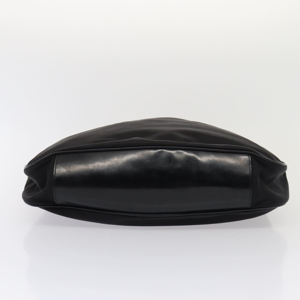 GUCCI Bamboo Shoulder Bag Nylon 2way Black 001 1998 1577 bs16235