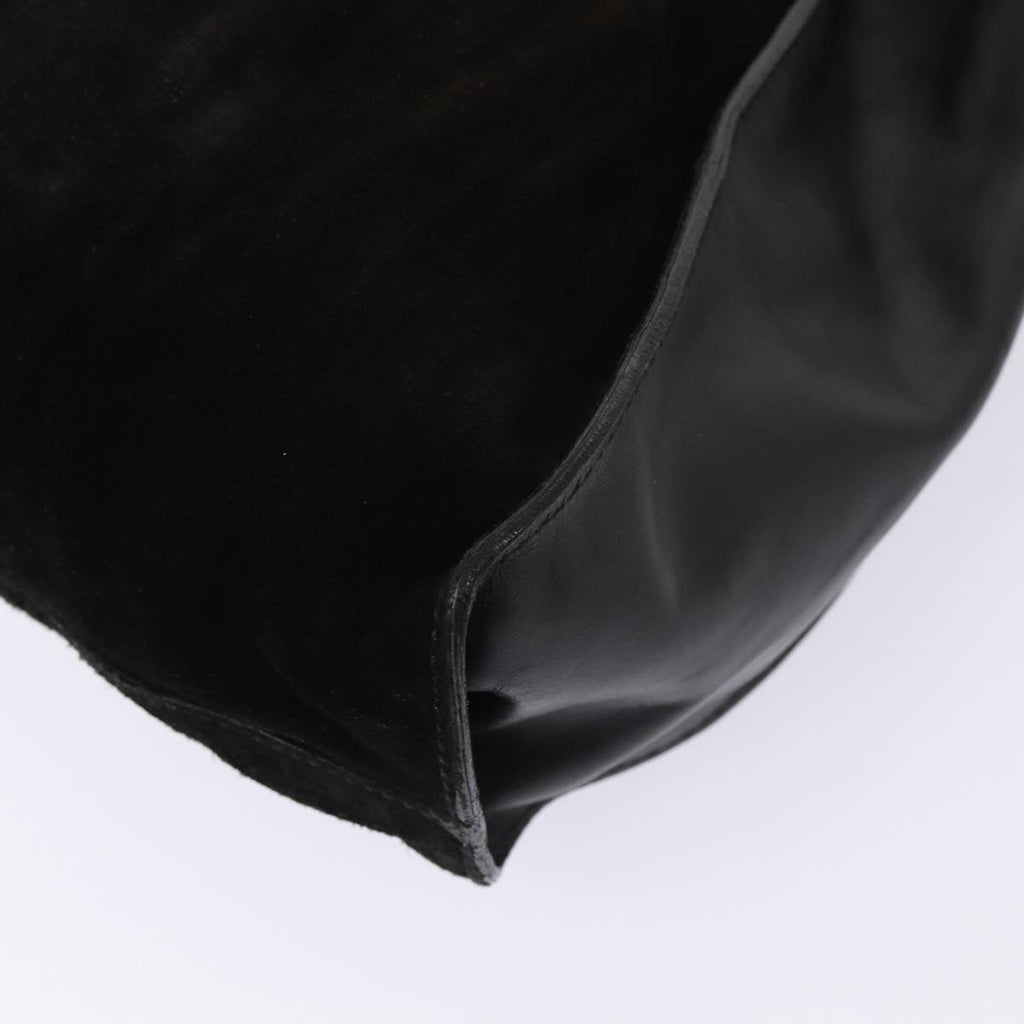 GUCCI Shoulder Bag Suede Leather Black 001 4332 bs16236