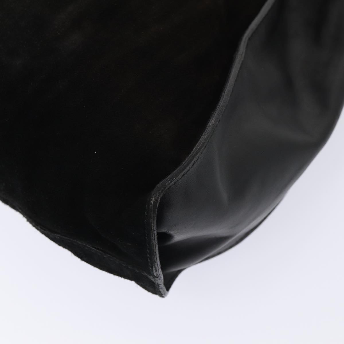 GUCCI Shoulder Bag Suede Leather Black 001 4332 bs16236