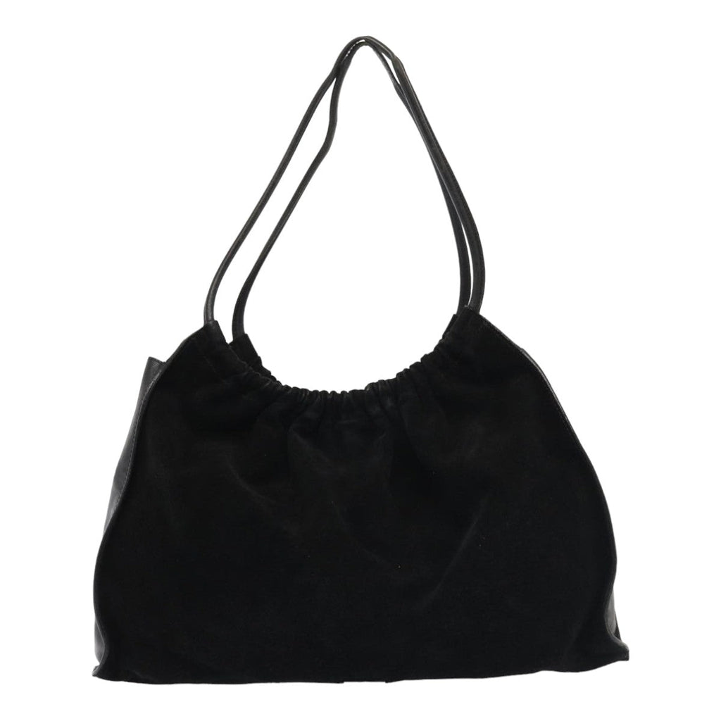 GUCCI Shoulder Bag Suede Leather Black 001 4332 bs16236