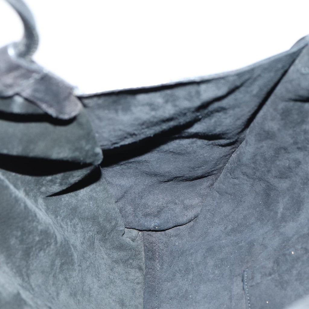 GUCCI Shoulder Bag Suede Leather Black 001 4332 bs16236