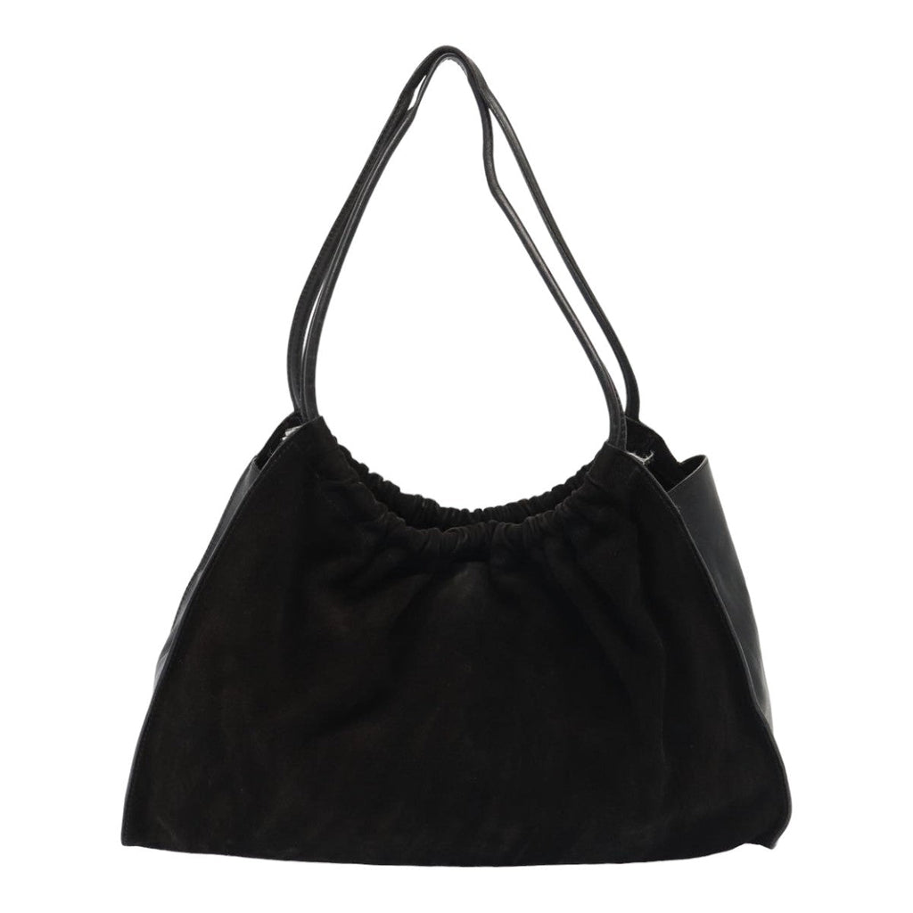 GUCCI Shoulder Bag Suede Leather Black 001 4332 bs16236