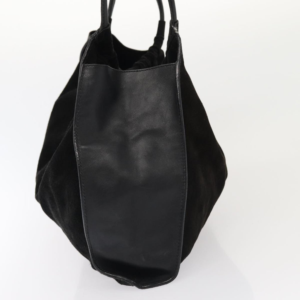 GUCCI Shoulder Bag Suede Leather Black 001 4332 bs16236