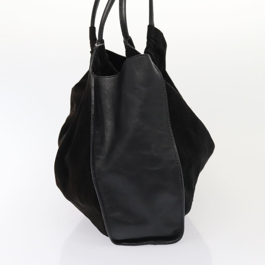 GUCCI Shoulder Bag Suede Leather Black 001 4332 bs16236