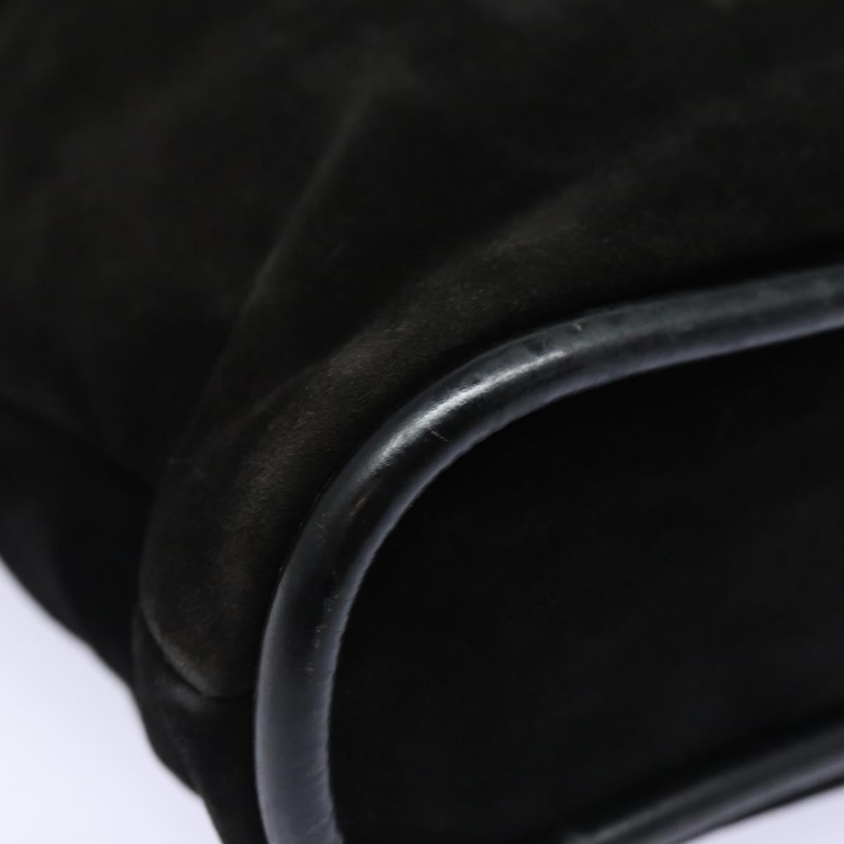 GUCCI Tote Bag Suede Black bs16237