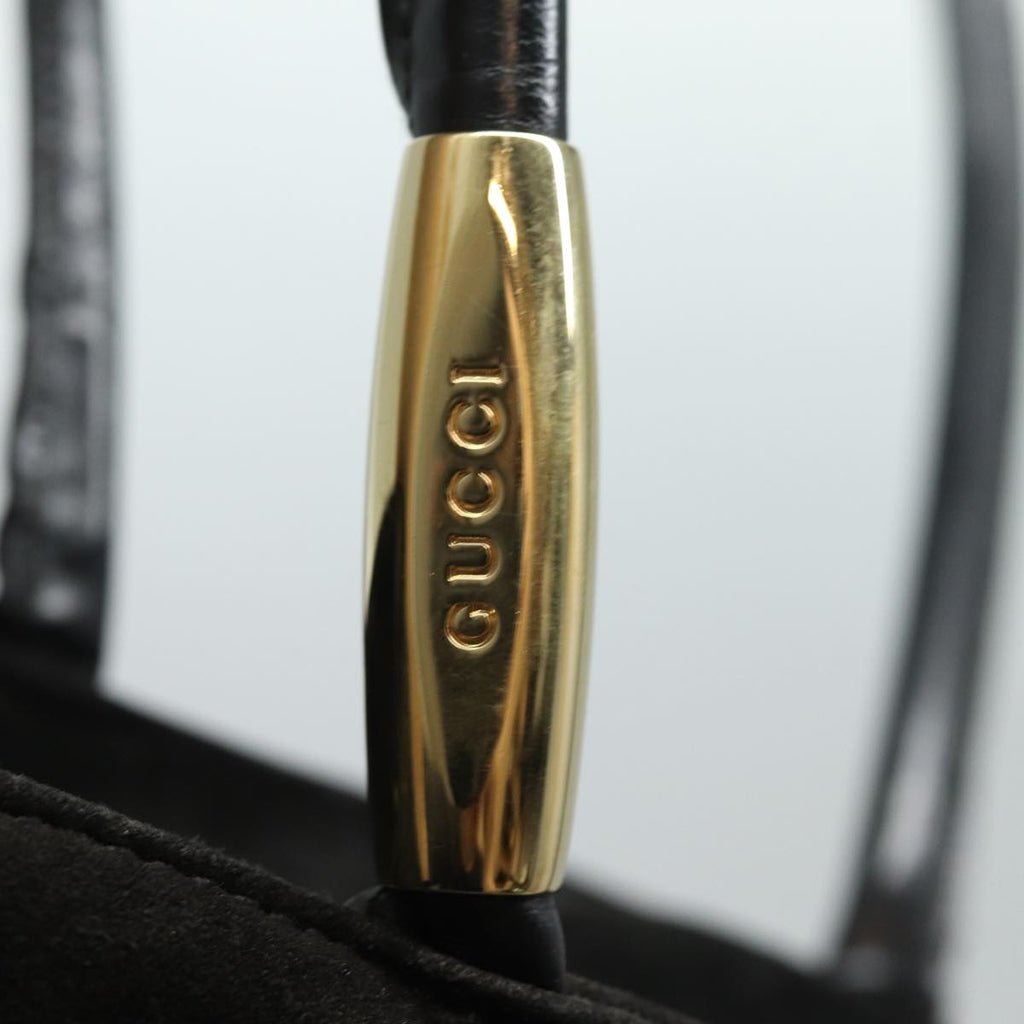 GUCCI Tote Bag Suede Black bs16237