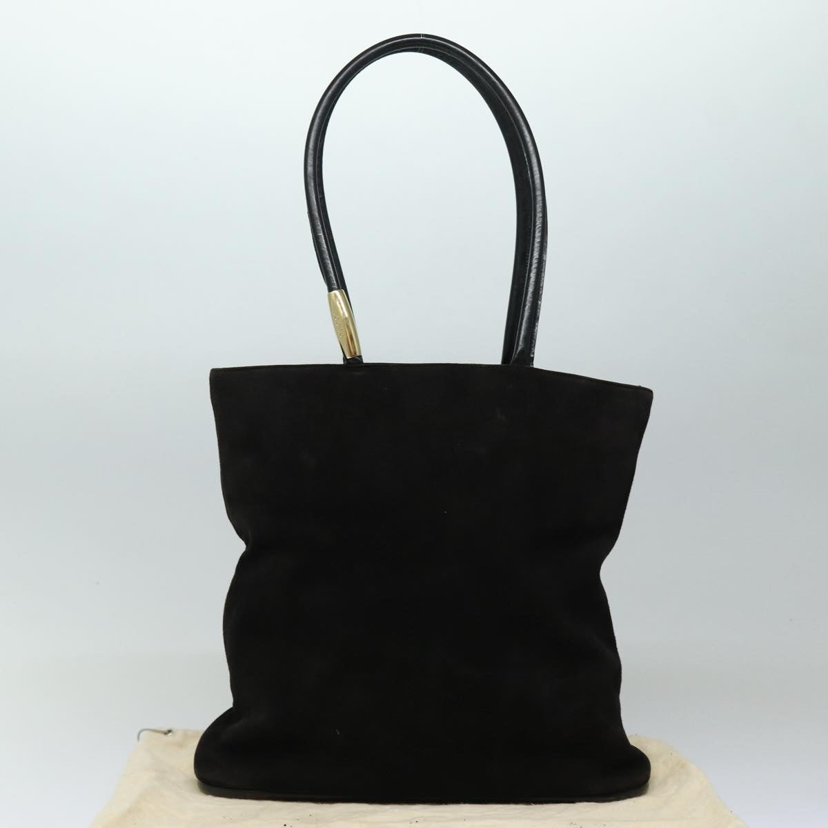 GUCCI Tote Bag Suede Black bs16237