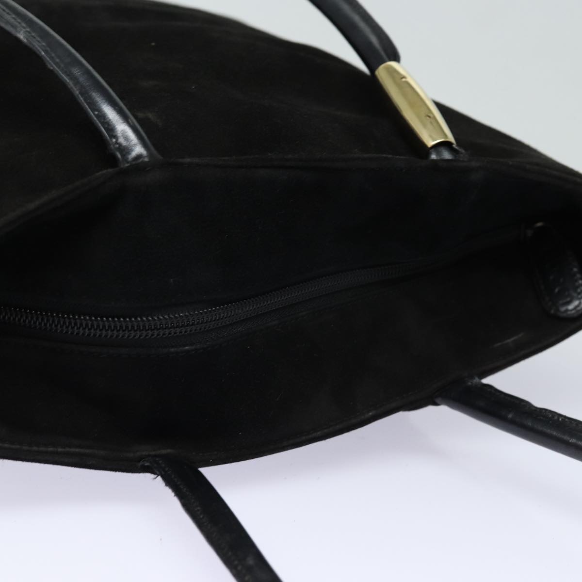 GUCCI Tote Bag Suede Black bs16237