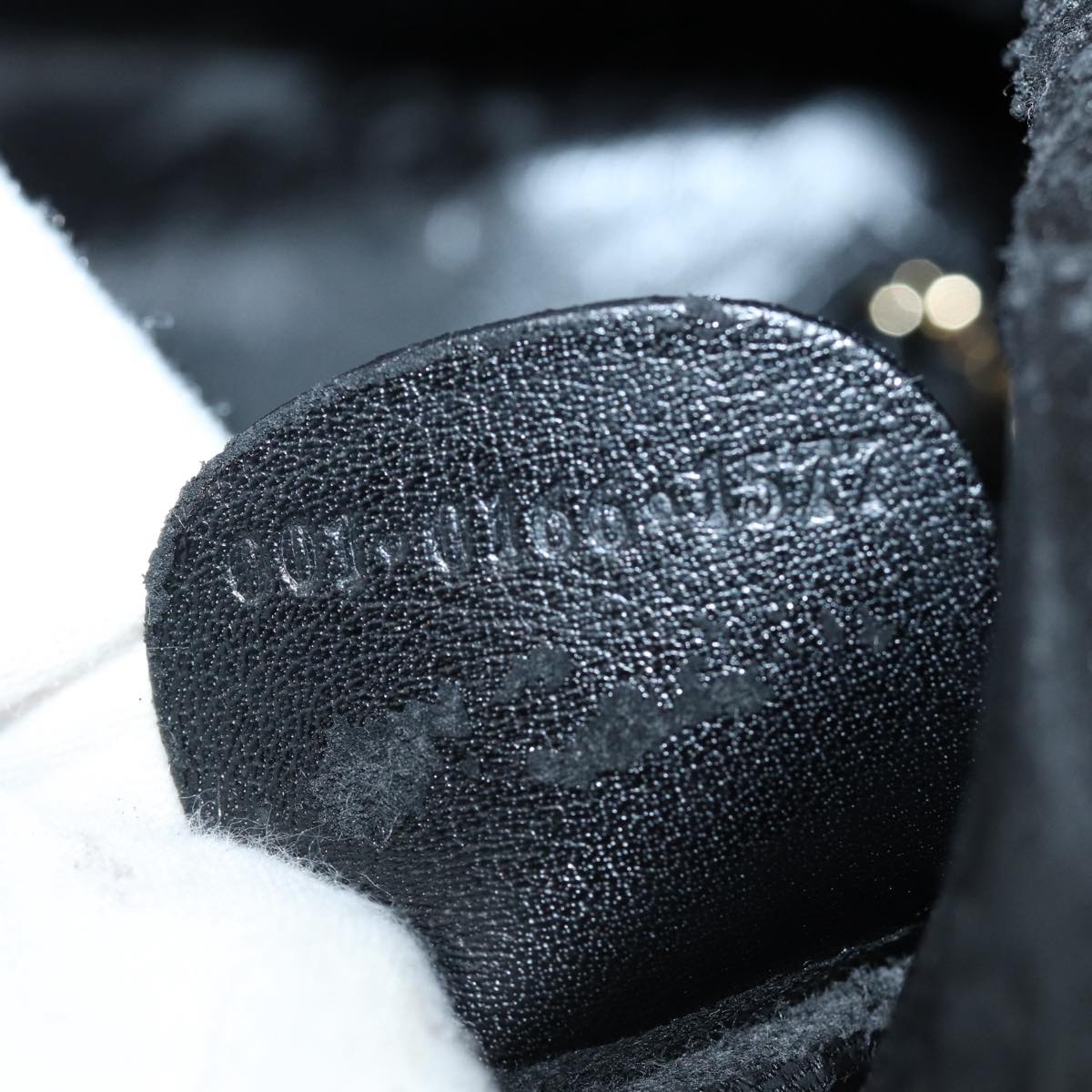 GUCCI Bamboo Hand Bag Leather 2way Black 001 0166 1577 bs16270