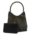 GUCCI Bamboo Hand Bag Vinyl Black 001 1880 1553 bs16298