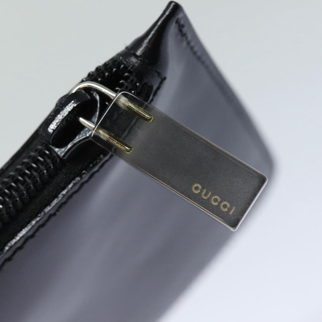 GUCCI Bamboo Hand Bag Vinyl Black 001 1880 1553 bs16298