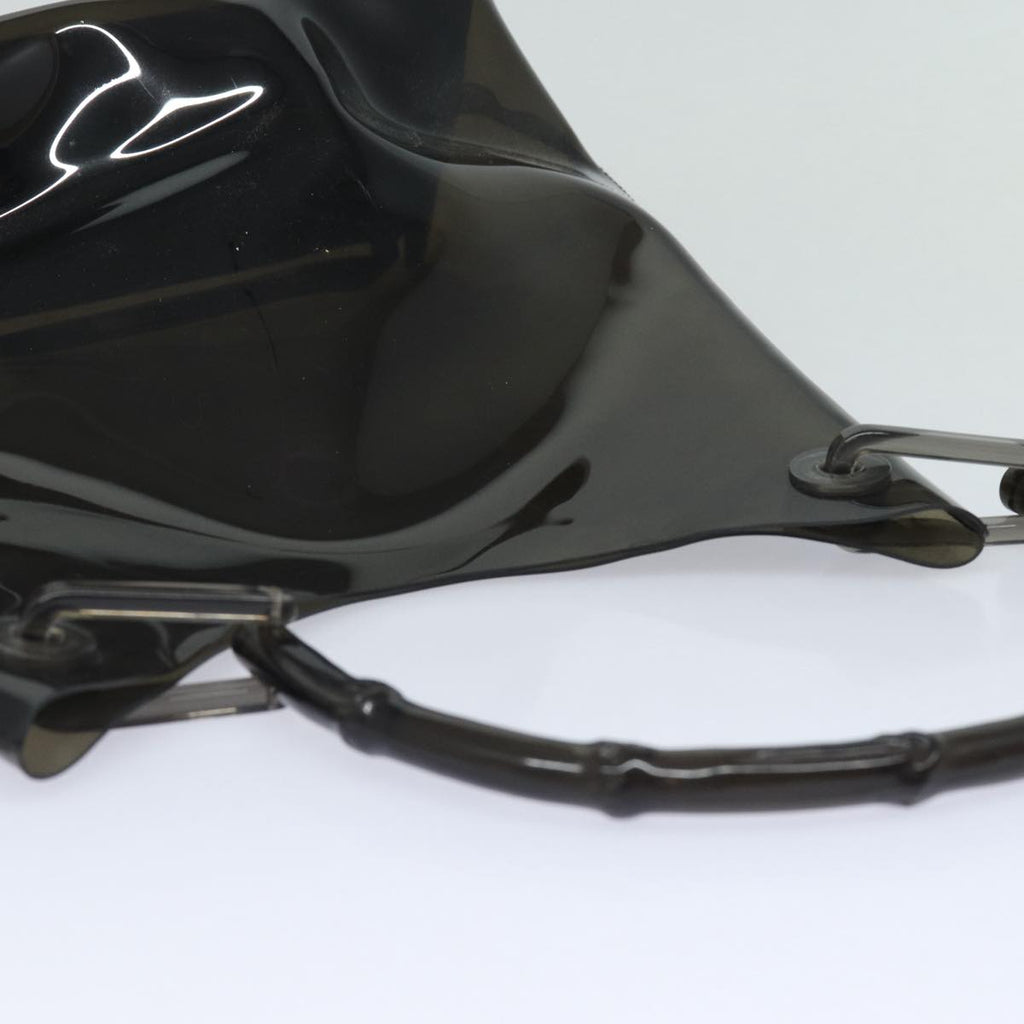 GUCCI Bamboo Hand Bag Vinyl Black 001 1880 1553 bs16298