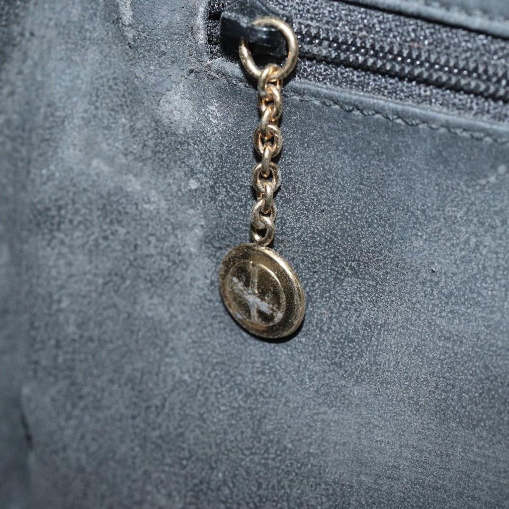 GUCCI Bamboo Vanity Hand Bag Patent leather Black bs16299