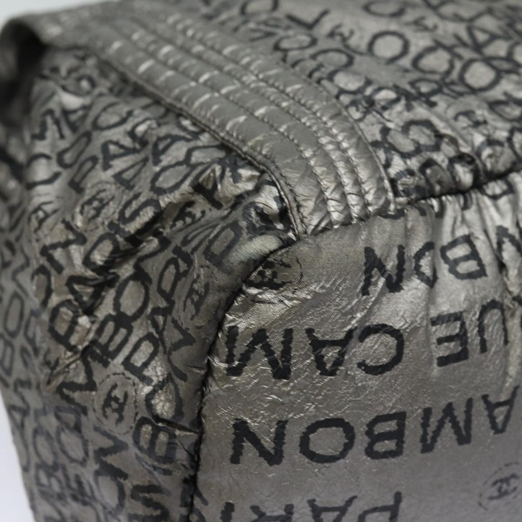 CHANEL Unlimited Tote Bag Nylon Silver CC bs16364