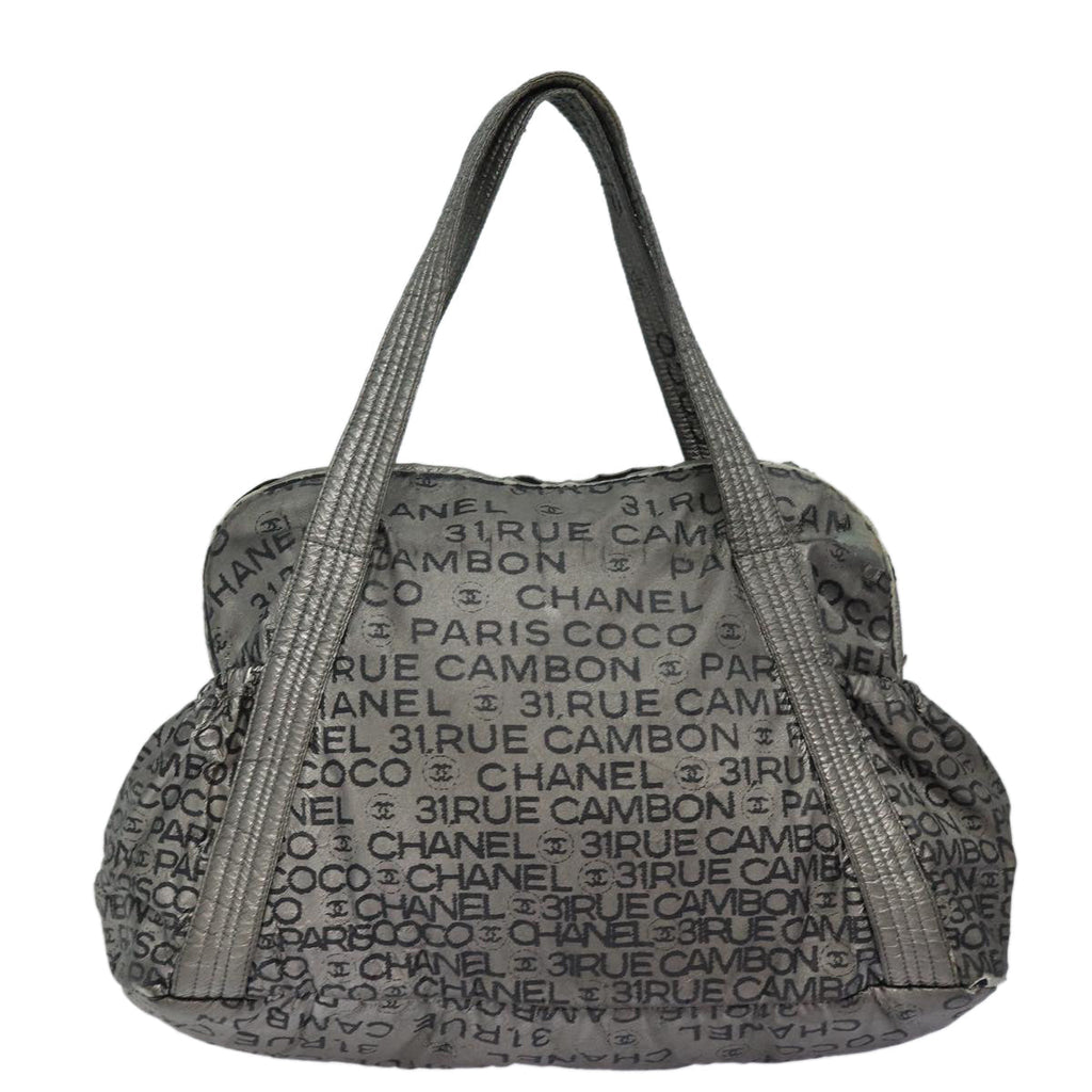 CHANEL Unlimited Tote Bag Nylon Silver CC bs16364