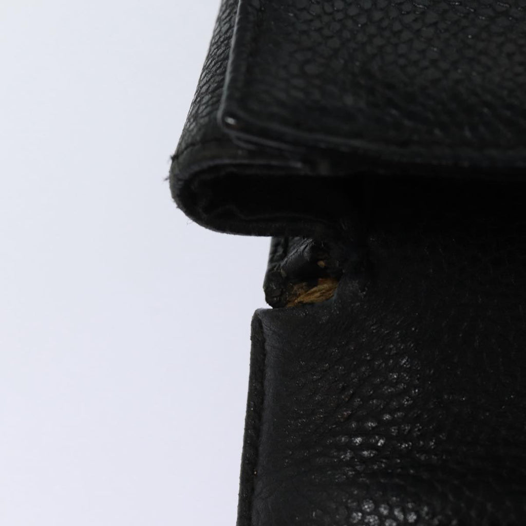 CHANEL Hand Bag Caviar Skin Black CC bs16380