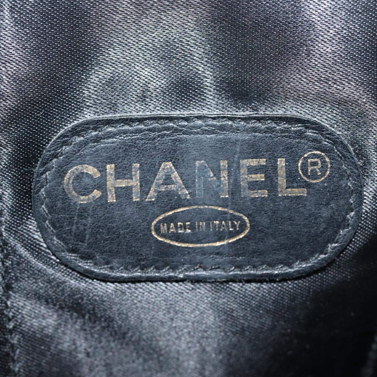 CHANEL Hand Bag Caviar Skin Black CC bs16380