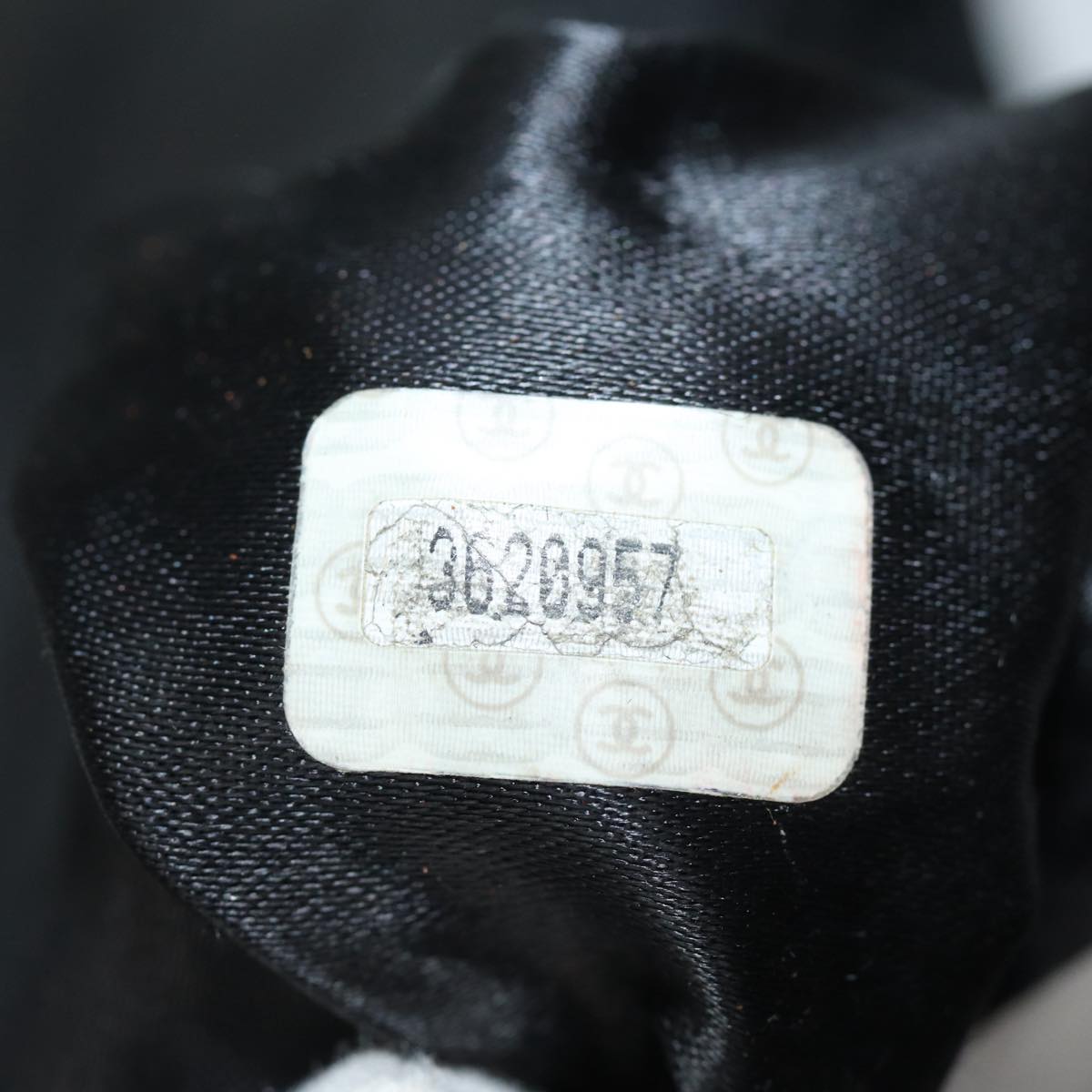 CHANEL Hand Bag Caviar Skin Black CC bs16380