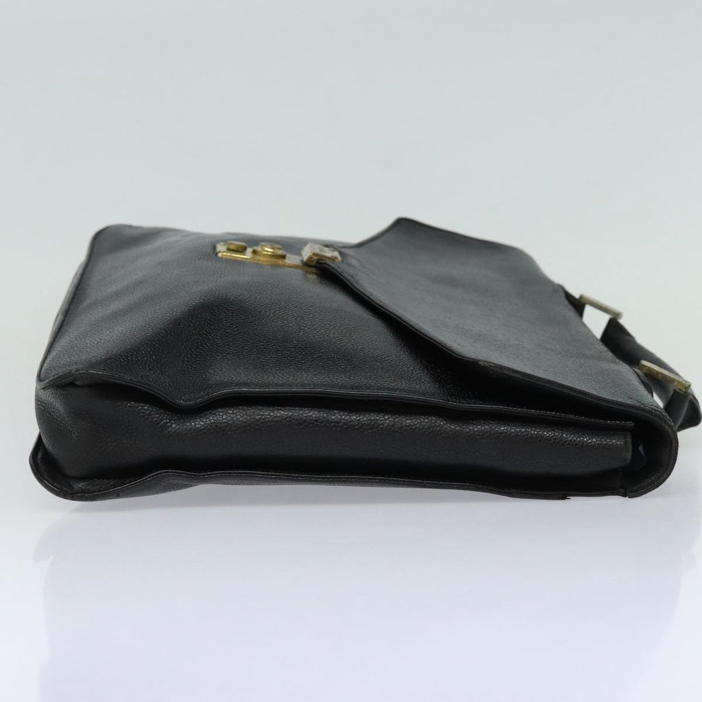 CHANEL Hand Bag Caviar Skin Black CC bs16380