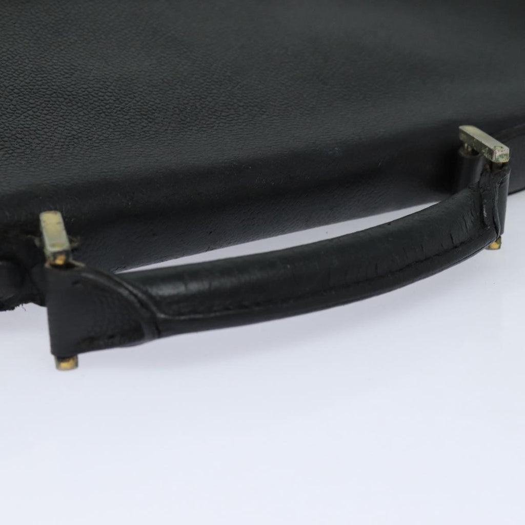 CHANEL Hand Bag Caviar Skin Black CC bs16380