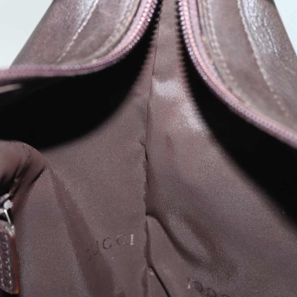 GUCCI Bamboo Hand Bag Leather Brown 000 0531 002214 bs16393