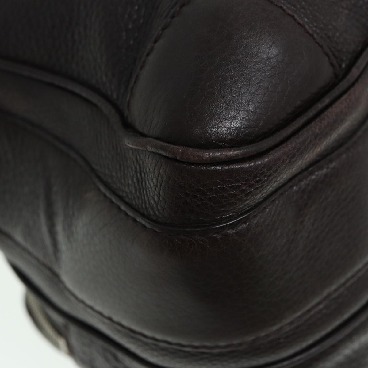 GUCCI Shoulder Bag Leather Brown 232599 bs16406