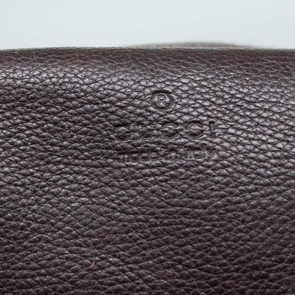 GUCCI Shoulder Bag Leather Brown 232599 bs16406