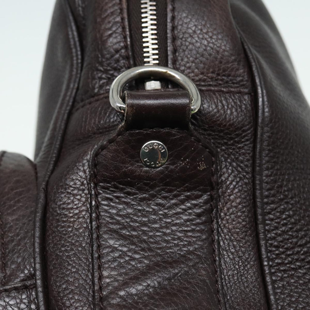 GUCCI Shoulder Bag Leather Brown 232599 bs16406
