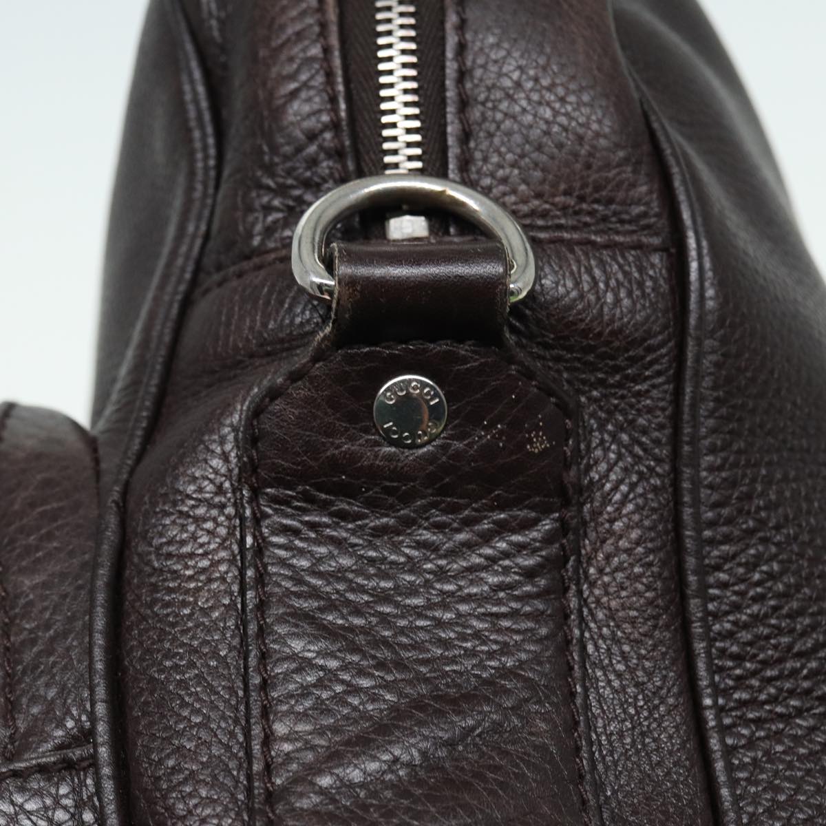GUCCI Shoulder Bag Leather Brown 232599 bs16406
