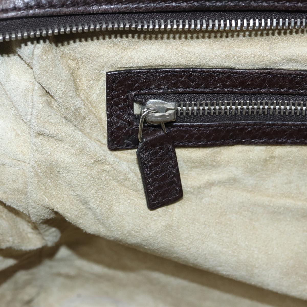 GUCCI Shoulder Bag Leather Brown 232599 bs16406