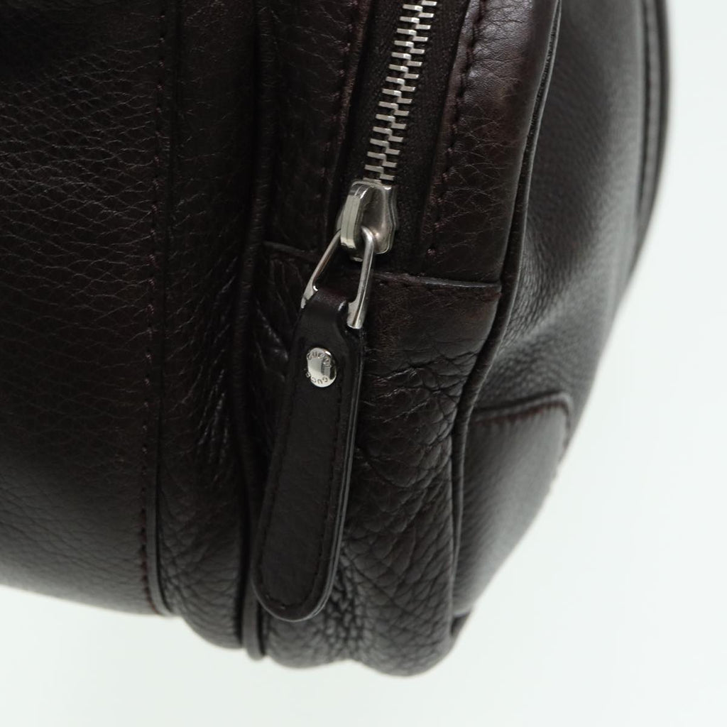 GUCCI Shoulder Bag Leather Brown 232599 bs16406