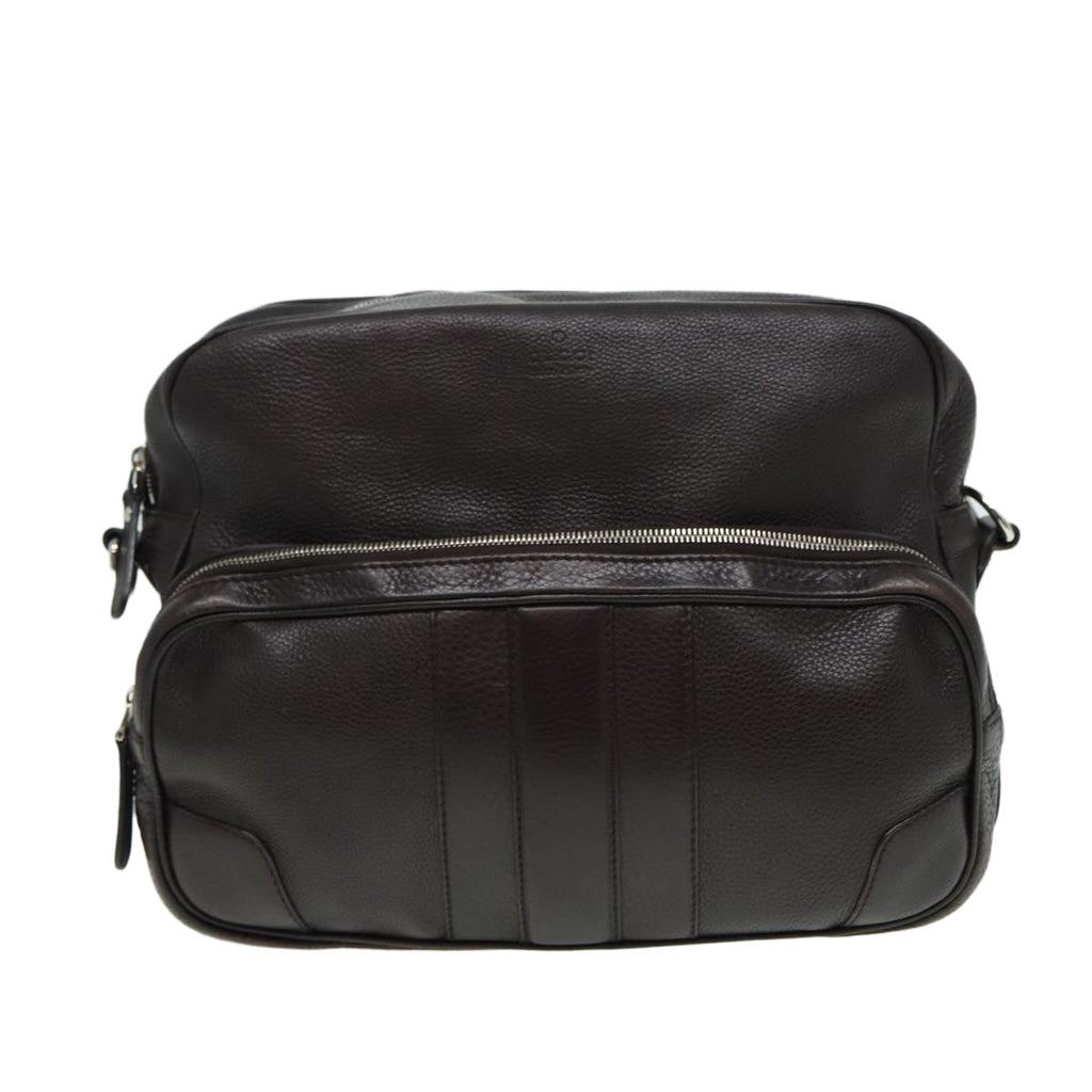 GUCCI Shoulder Bag Leather Brown 232599 bs16406