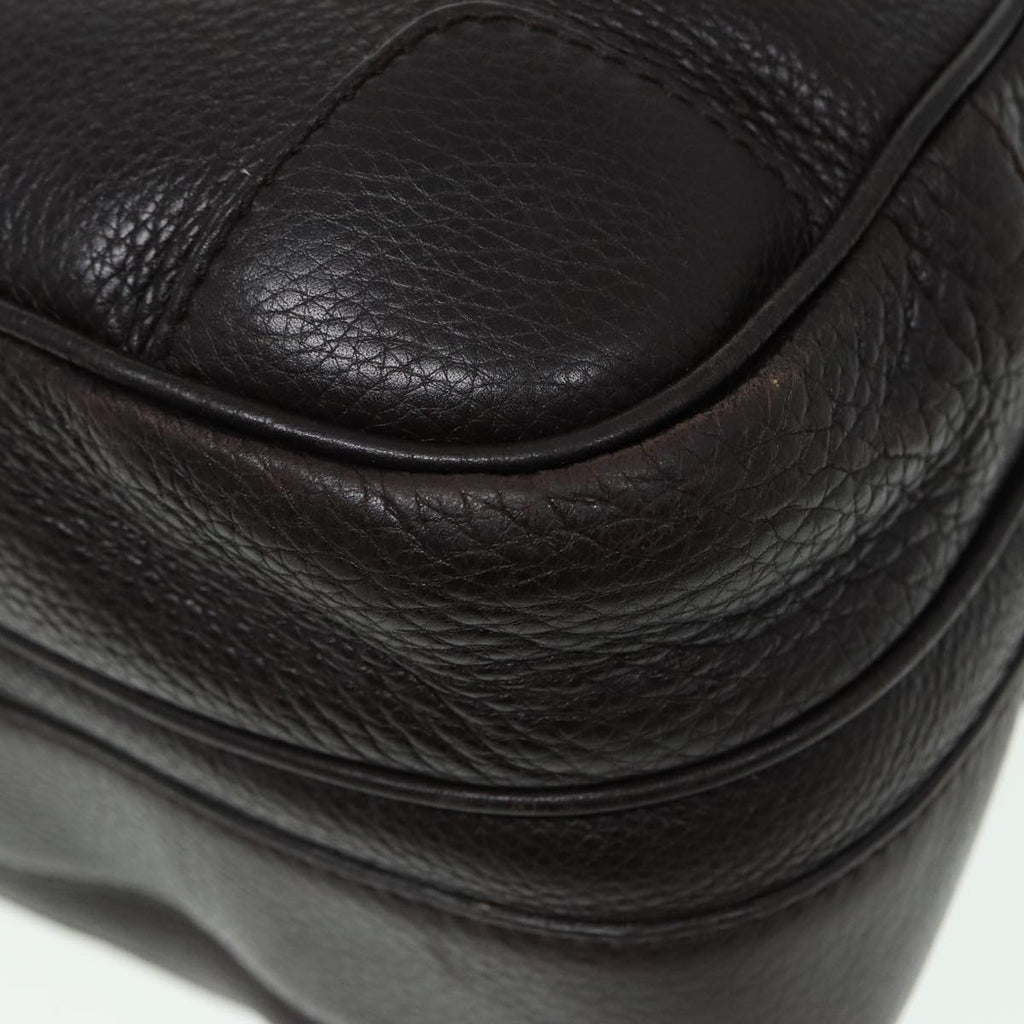 GUCCI Shoulder Bag Leather Brown 232599 bs16406