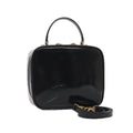 GUCCI Bamboo Vanity Shoulder Bag Enamel 2way Black 000 2040 0323 bs16407