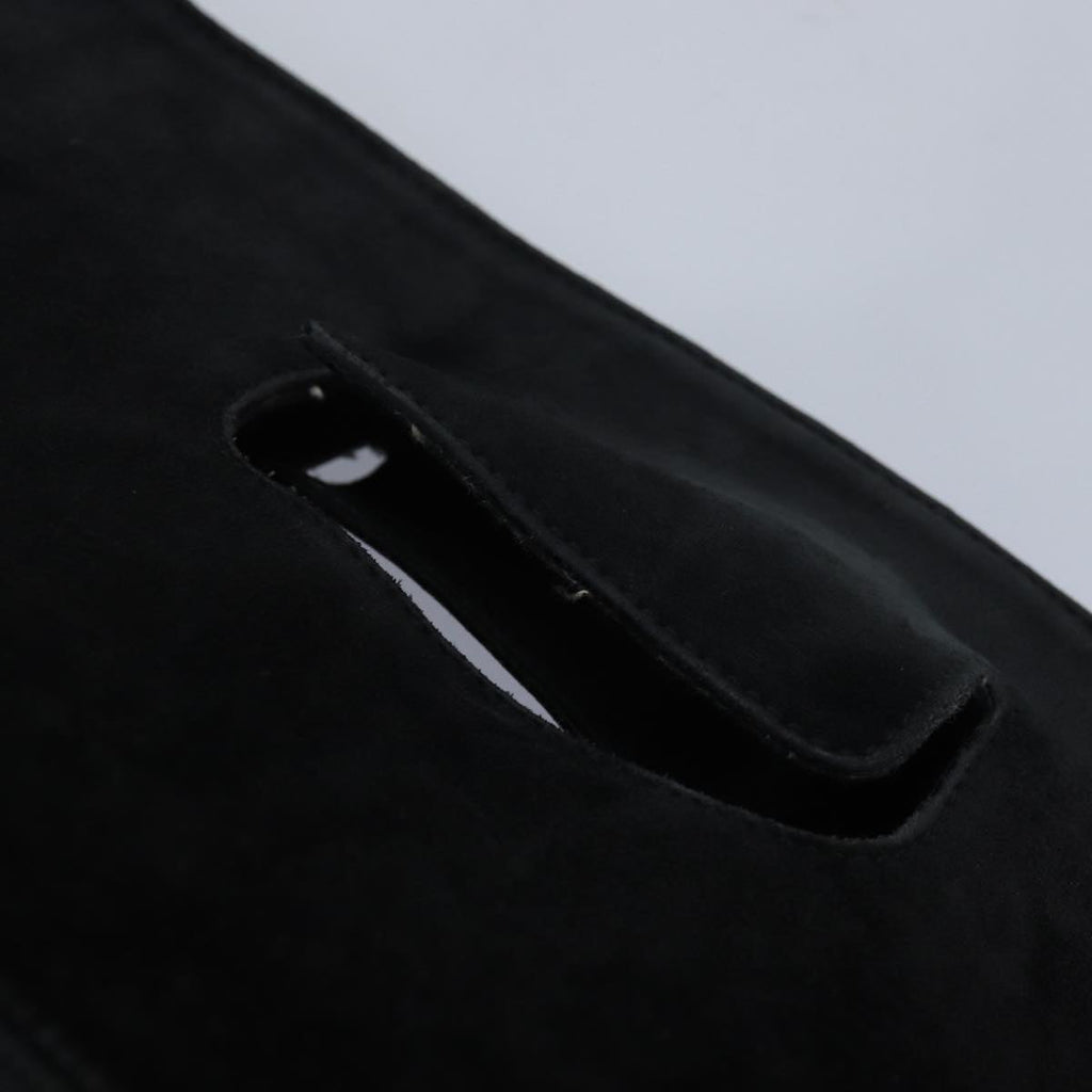 GUCCI Hand Bag Suede Black bs16436