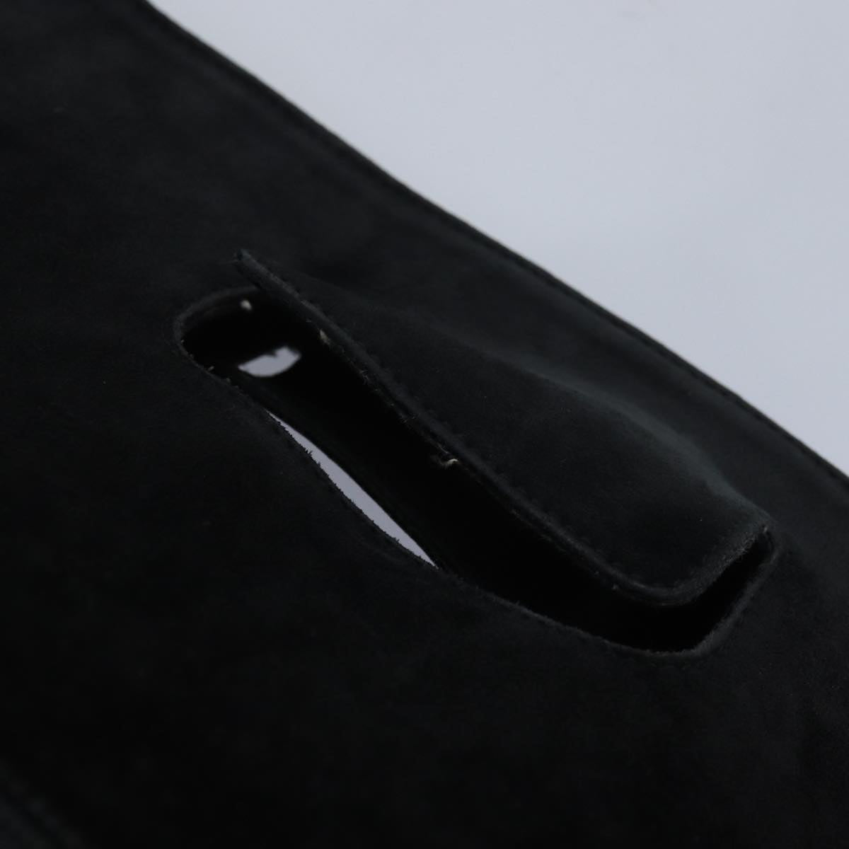 GUCCI Hand Bag Suede Black bs16436