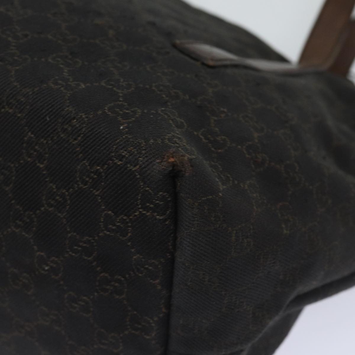 GUCCI GG Canvas Tote Bag Brown 30501 200047 bs16444