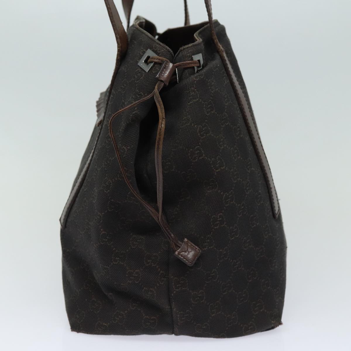GUCCI GG Canvas Tote Bag Brown 30501 200047 bs16444
