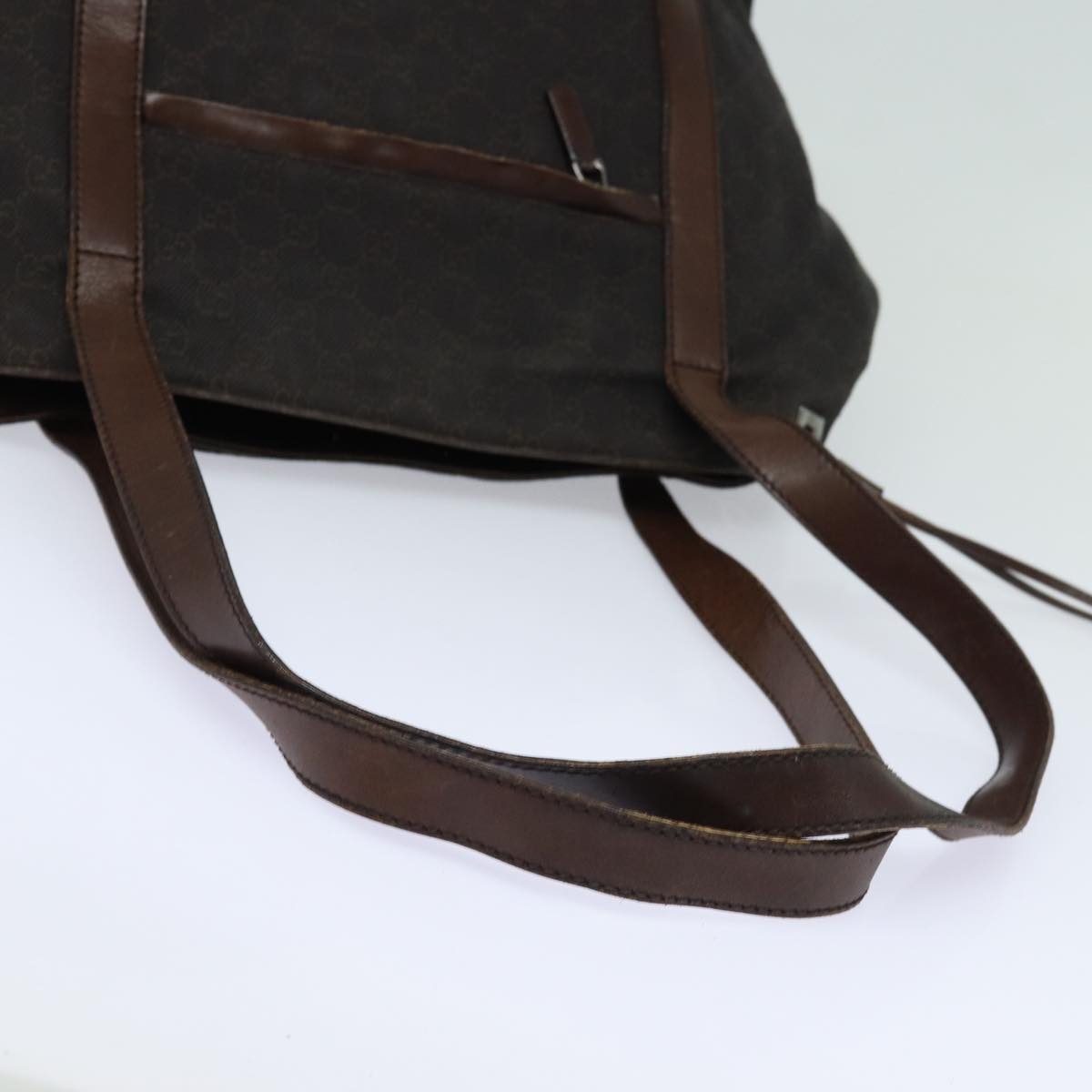 GUCCI GG Canvas Tote Bag Brown 30501 200047 bs16444