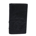 CHANEL Cambon Line Long Wallet Leather Black CC bs16463