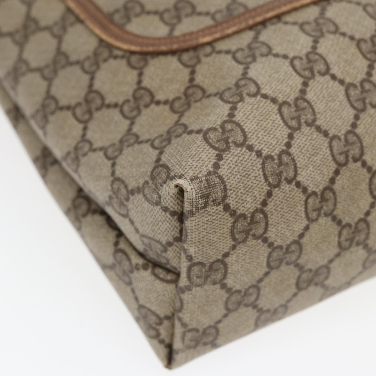 GUCCI GG Canvas Tote Bag Web Sherry Line Beige 39 02 003 bs16482