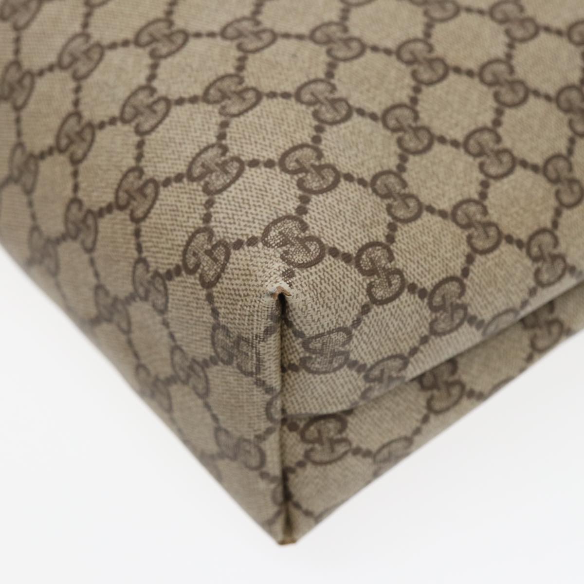 GUCCI GG Canvas Tote Bag Web Sherry Line Beige 39 02 003 bs16482