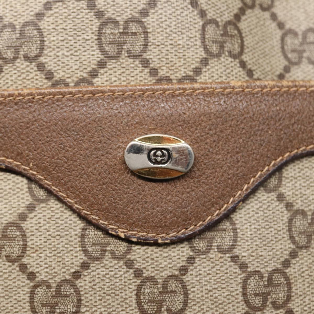 GUCCI GG Canvas Tote Bag Web Sherry Line Beige 39 02 003 bs16482