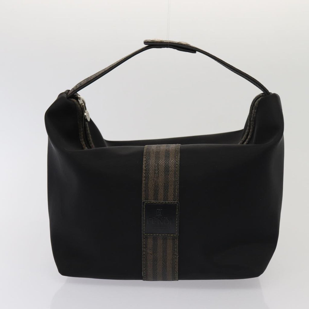 FENDI Pecan Canvas Hand Bag Canvas 4Set Black Brown bs16504