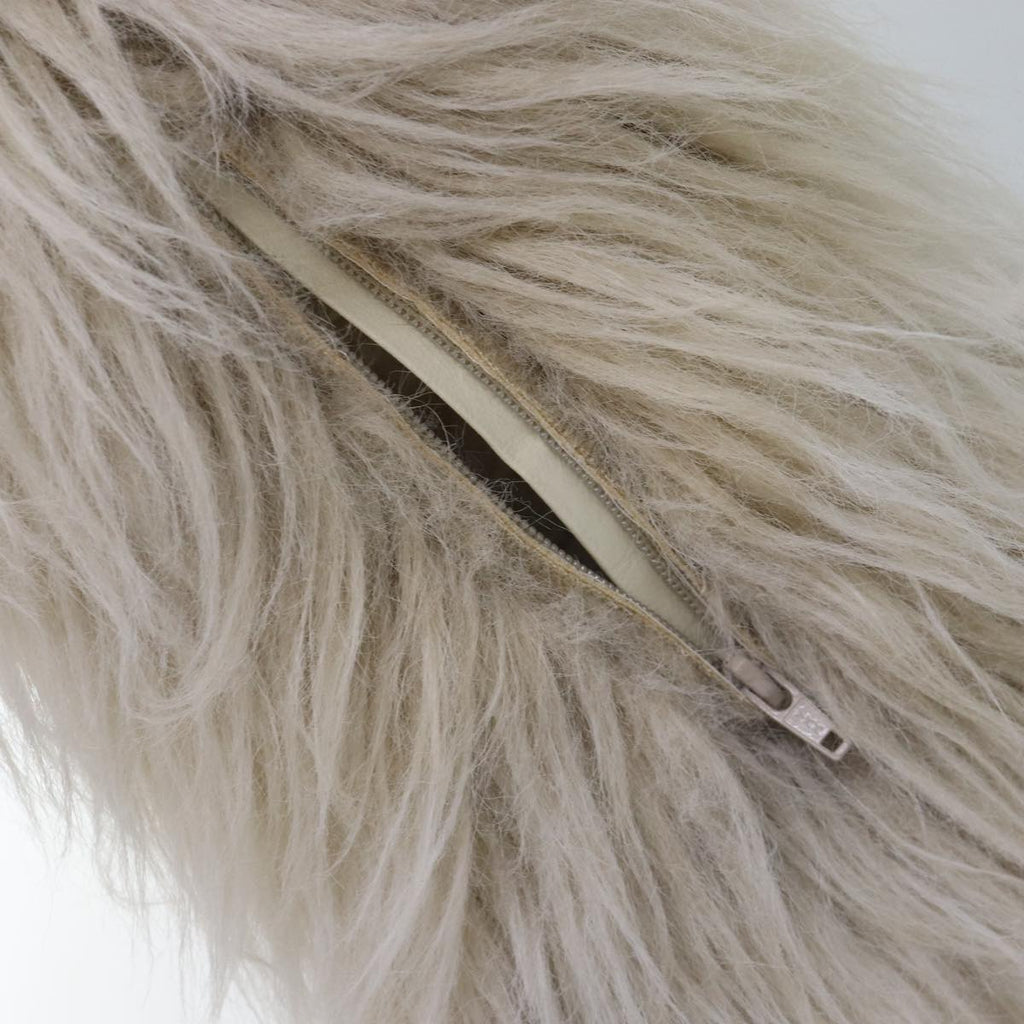 CHANEL boots Wool Beige CC bs16505