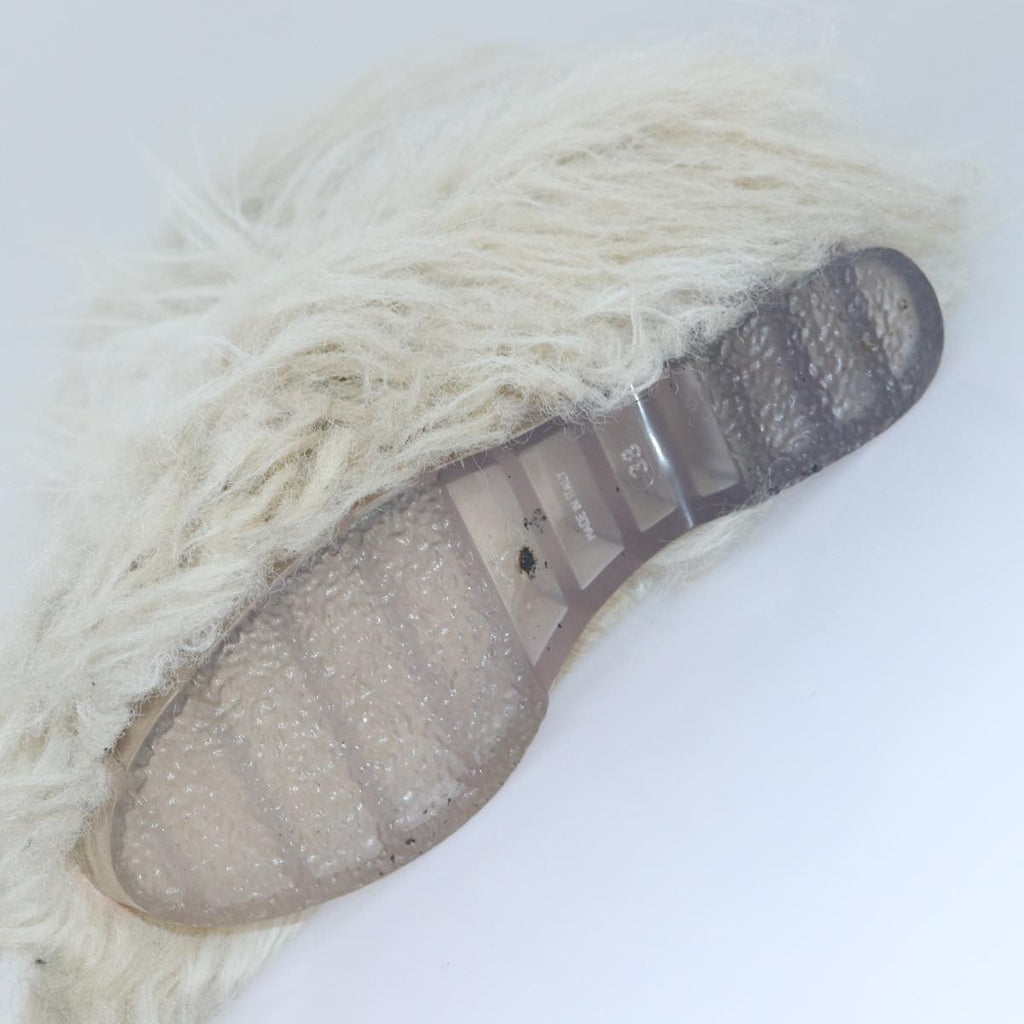 CHANEL boots Wool Beige CC bs16505