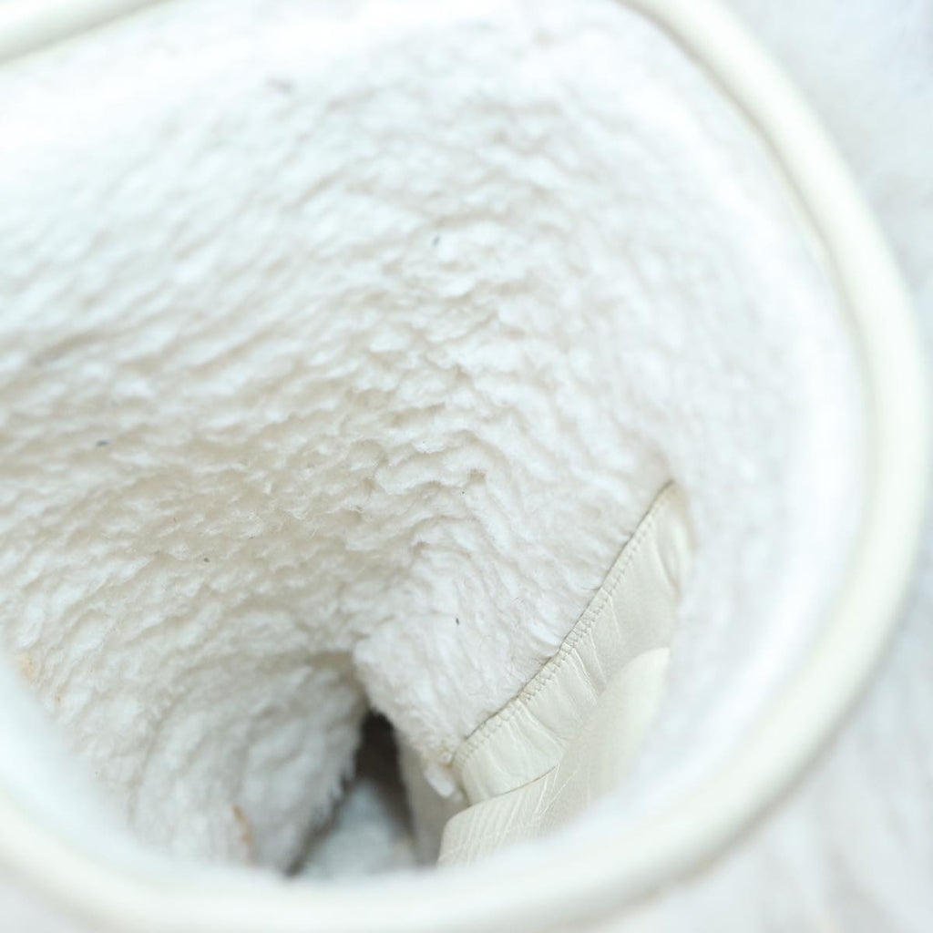 CHANEL boots Wool Beige CC bs16505