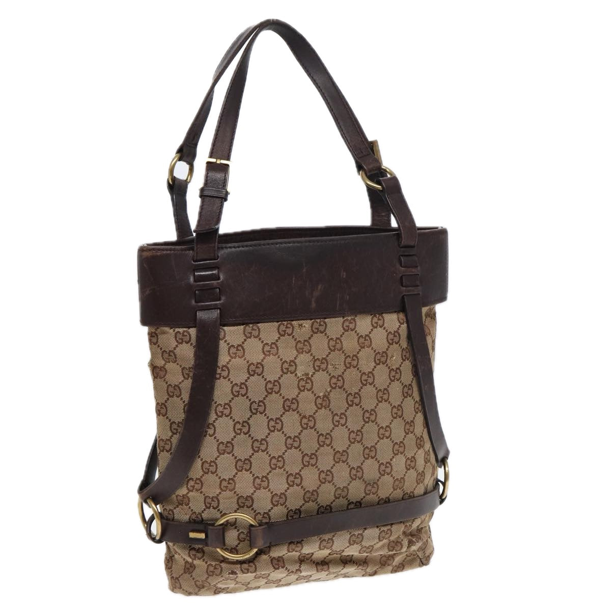 GUCCI GG Canvas Tote Bag Beige 106248 bs16507