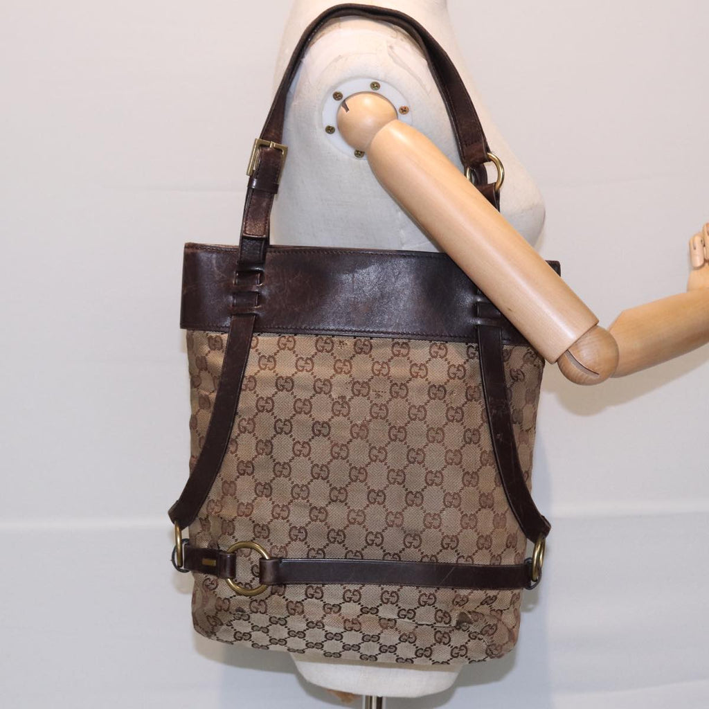 GUCCI GG Canvas Tote Bag Beige 106248 bs16507