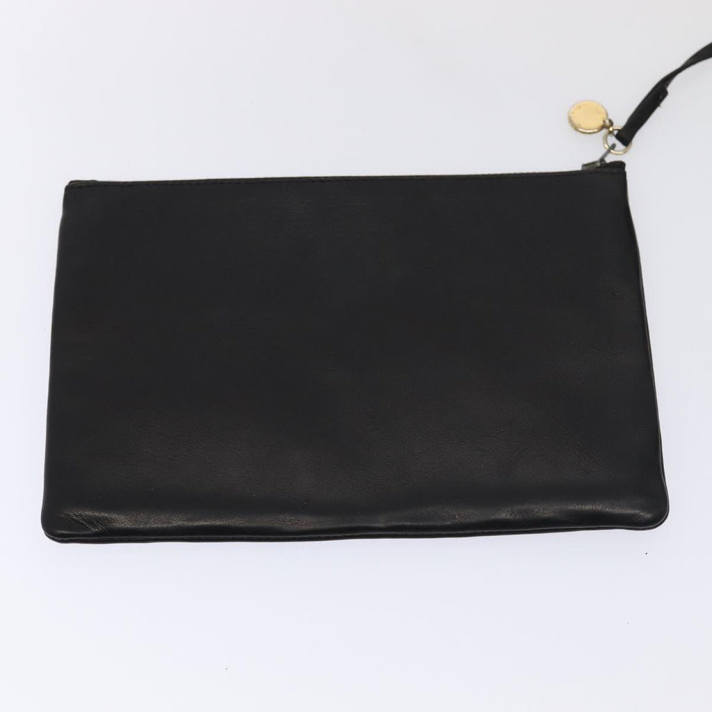 CHANEL COCO Mark Purse Shoulder Bag Lamb Skin Black CC bs16571
